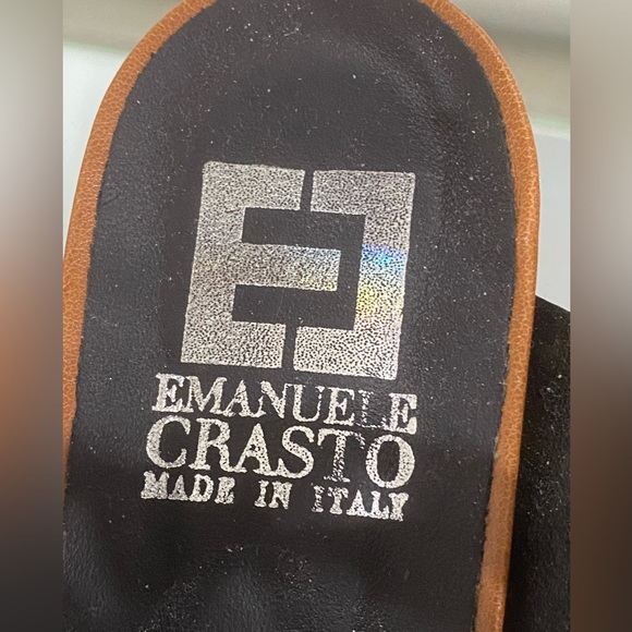 Emanuel’s Crasto Leather Sandals / Mules in Mid Brown size 40 - Picture 5 of 15